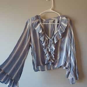 fun crop bell sleeves